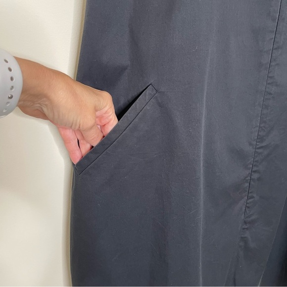 Shamask Classic Shirt Dress in Cotton pockets minimalist oversized designer - Picture 5 of 13